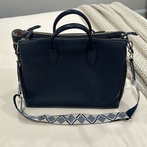 Samsonite Leather Travel Purse with Laptop Compartment